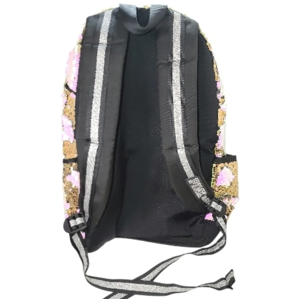 PINK VS Victoria's Secret Limited Edition Bling Sequin Large Campus Backpack Bag - Picture 9 of 13